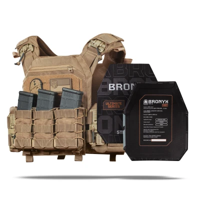 Бронежилет 3 класу (PRO). Вага 3.1 кг. Поліетиленові плити 0.99 кг. Койот