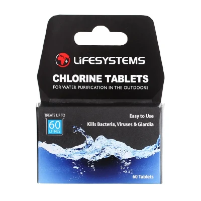 Таблетки для дезінфекції води Lifesystems Chlorine, 60 пігулок