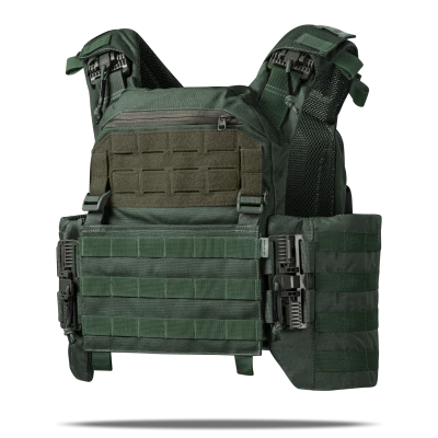 Плитоноска покращена (PRO) зі збільшеними камербандами | під бронеплити 25х30 см. Олива