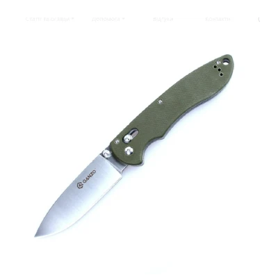 Ніж складаний Ganzo G740-GR. Нержавіюча сталь. Зелений