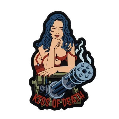 Патч (шеврон) «Kiss of death» від Brand Element. М’який ПВХ пластик