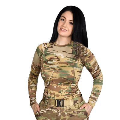 Лонгслів жіночий Pani CoolPass SJ Camotec. Мультикам