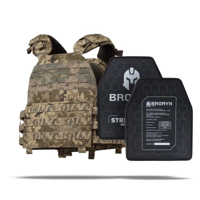 Бронежилет 4 класу (M.V.P.). Вага 5.3 кг. Керамічні плити 2.2 кг. Піксель (мм-14)