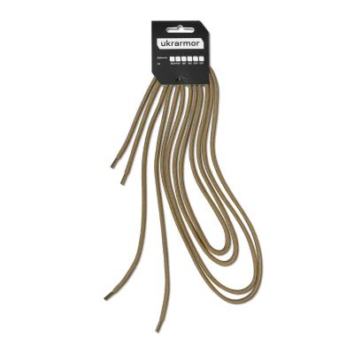 Шнурки для тактичного та трекінгового взуття, 140 см. Койот