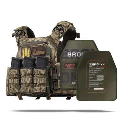 Бронежилет 5 класу (PRO). Вага 4.8 кг. Керамічні плити 1.86 кг. Піксель (мм-14)