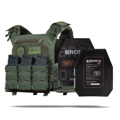 Бронежилет 3 класу (PRO). Вага 3.1 кг. Поліетиленові плити 0.99 кг. Олива