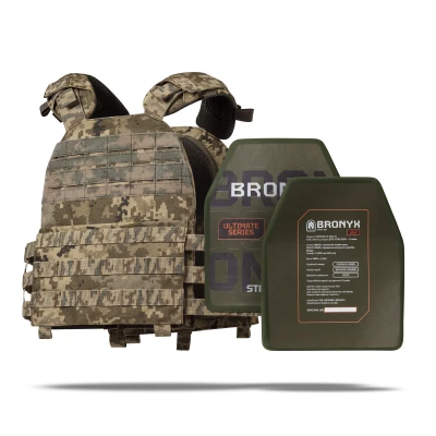 Бронежилет 5 класу (M.V.P.). Вага 4.6 кг. Керамічні плити 1.86 кг. Піксель (мм-14)