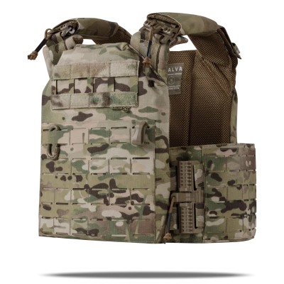 Плитоноска «Lazer Cut» Malva под бронеплиты 25х30 см. Мультикам