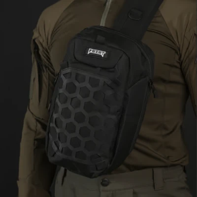 Сумка тактична (месенджер) Bezet Armor. Чорний