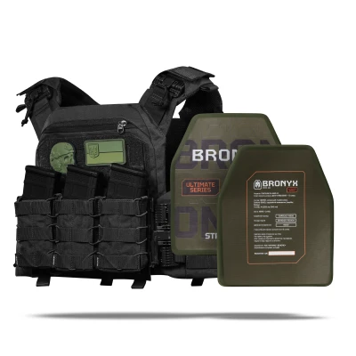 Бронежилет 5 класу (PRO). Вага 4.8 кг. Керамічні плити 1.86 кг. Чорний