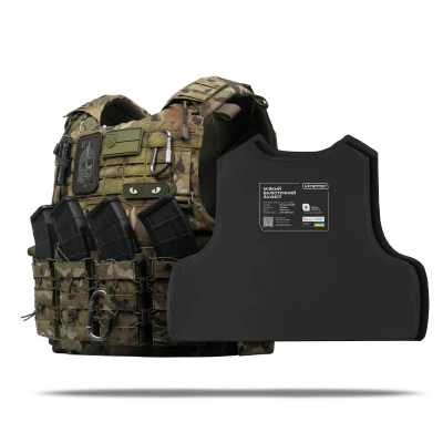 Бойовий бронежилет IBV-2 (Stanag 2920). Вага 3.7 кг. Збільшена площа захисту. Мультикам. S/M