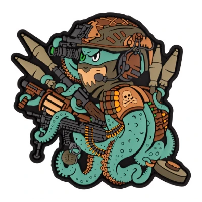 Патч (шеврон) «Восьминіг» від Brand Element. М’який ПВХ пластик