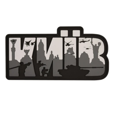 Патч (шеврон) «Київ» від Brand Element. М’який ПВХ пластик. Сірий