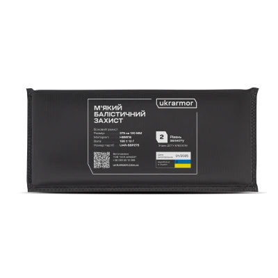 Балістичні пакети 2 класу захисту 275 х 120 мм (бокові збільшені). НВМПЕ