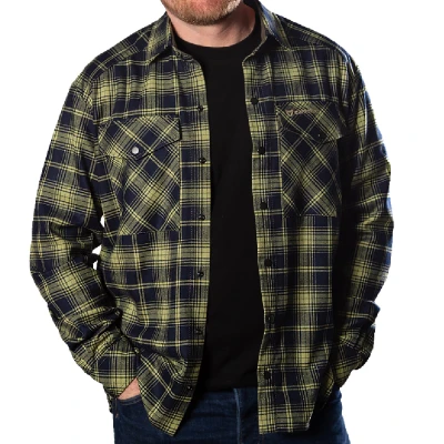 Сорочка «Буревій» (Logo Tan), Camotec. Lime Green/Navy