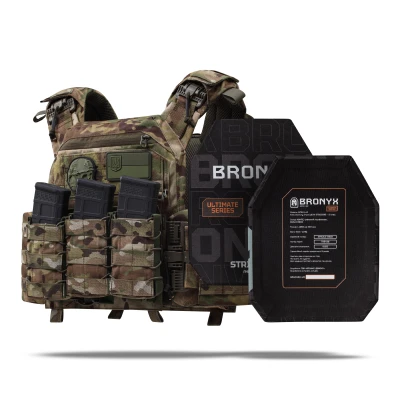 Бронежилет збільшений 3 класу (PRO) L. Вага 3.4 кг. Поліетиленові плити 1.14 кг. Мультикам