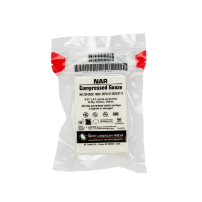 Бинт стерильний для тампонади NAR Compressed Gauze, 6 шарів. 11,5 см x 375 см