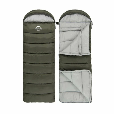 Спальний мішок Naturehike U350 (від 1°C до -13°C). Правий. Олива