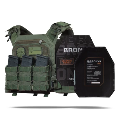 Бронежилет збільшений 3 класу (PRO) XL. Вага 3.7 кг. Поліетиленові плити 1.29 кг. Олива