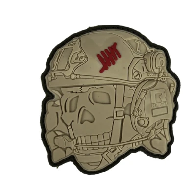 Патч (шеврон) «Totenkopf 3D» R3ICH. М’який ПВХ пластик. Пісок