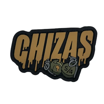 Патч (шеврон) «Chizas» від A.T.A.K.A. x SANCHI. М’який ПВХ пластик. Койот