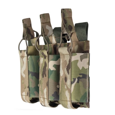 Потрійний еластичний підсумок для магазинів АК/АR відкритого типу з кріпленням MOLLE. Мультикам