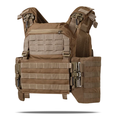 Плитоноска улучшенная (PRO) с увеличенными камербандами | под бронеплиты 25х30 см. Койот