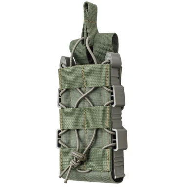 Підсумок одинарний пластиковий для магазину АК/AR. Олива