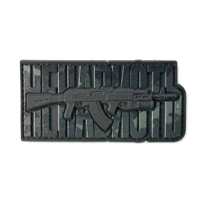 Патч (шеврон) «Ненависть» R3ICH. М’який ПВХ пластик. Чорний мультикам