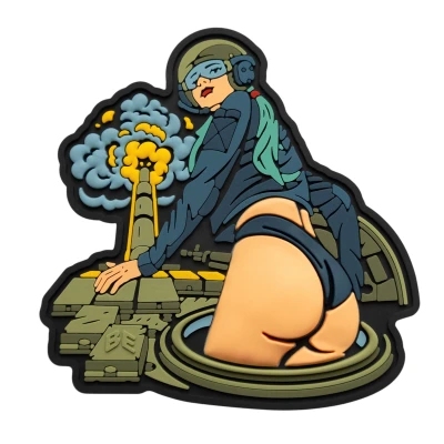 Патч (шеврон) «Tank Girl» від Brand Element. М’який ПВХ пластик