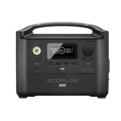 Зарядная станция EcoFlow River Pro 720 Вт-ч/1200 Вт. Черный