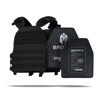 Бронежилет 3 класу (M.V.P.). Вага 3.6 кг. Поліетиленові плити 1.42 кг. Чорний