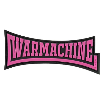 Патч (шеврон) «Warmachine» R3ICH. Мягкий ПВХ пластик мягкий. Розовый