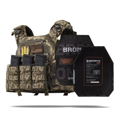 Бронежилет збільшений 3 класу (PRO) XL. Вага 3.7 кг. Поліетиленові плити 1.29 кг. Піксель (мм-14)