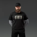 Футболка чоловіча Basic Military. Gasmask Grins. Cottone/Elastane, чорний 5