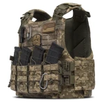 Боевой бронежилет IBV-1. Вес 3.1 кг. Увеличенная площадь защиты. Пиксель (мм-14). S/M 13