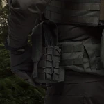 Двойной закрытый подсумок с клапаном под магазины АК/АR. Олива 3