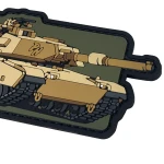 Патч (шеврон) «M1A1 Abrams» от Patch hunter. Мягкий ПВХ пластик. Койот 2
