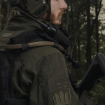 Подсумок для рации. Крепление Molle. Cordura 1000. Цвет Черный 7