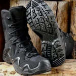 Зимние тактические ботинки LOWA Zephyr HI GTX TF. Мембрана Gore-Tex®. Черного цвета 9