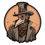 Патч (шеврон) «Чумний Доктор» від Brand Element. М’який ПВХ пластик