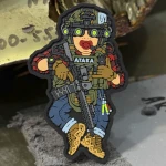 Патч (шеврон) «Малюк народжений для війни V1» від Sanchi×А.Т.А.К.А. М’який ПВХ пластик 2
