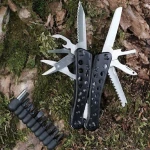 Мультитул Ganzo G204. Нержавіюча сталь. 24 функції. Чорний 5