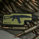 Патч (шеврон) «АКС 74» от А.Т.А.К.А. Мягкий ПВХ пластик. Олива 6