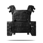 Плитоноска покращена (PRO) зі збільшеними камербандами | під бронеплити 25х30 см. Чорний 6