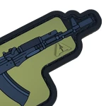 Патч (шеврон) «АКС 74» от А.Т.А.К.А. Мягкий ПВХ пластик. Олива 3