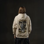 Зіп-худі «War Eyes» від libkos×ukrarmor. Бежевий 10