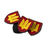 Шеврон (нашивка) Ракетні війська та артилерія, 8х7 см. Червоний 3