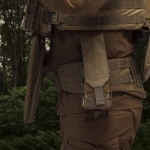 Двойной закрытый подсумок с клапаном под магазины АК/АR. Койот 5