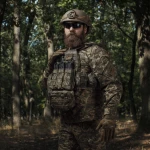 Сумка-напашник стандартна 2-го класу захисту. Матеріал Cordura 1000. Піксель (мм-14) 5